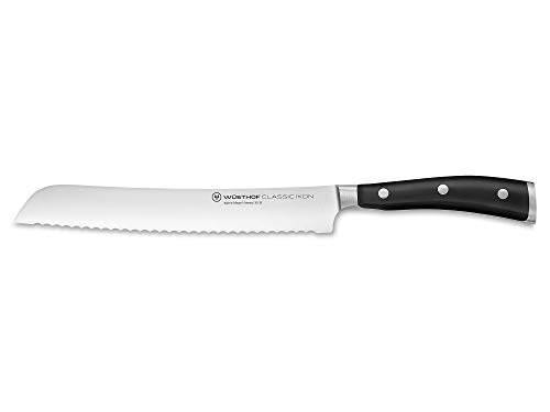 WÜSTHOF Classic Ikon Bread Knife, 20 cm, Black von WÜSTHOF