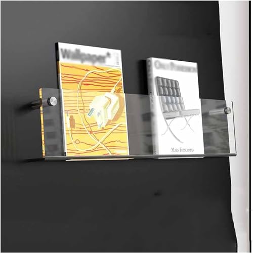 Wandregale, Unsichtbares schwimmendes Wandregal aus Acryl, zur Wandmontage, transparenter 5 mm dicker Präsentationsständer for Badezimmer/Wohnzimmer/Schlafzimmer ( Color : Style1 , Size : 70cm/27.6in von WUPNGS