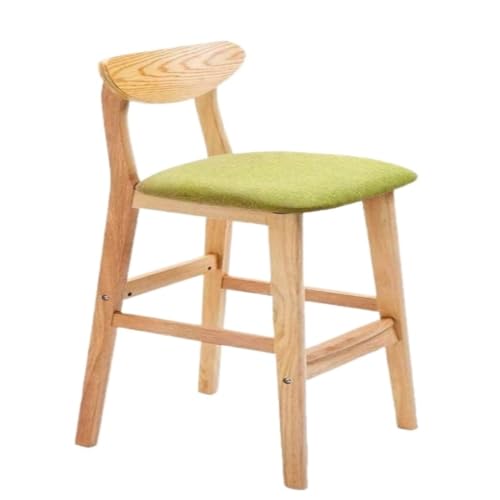 WXHQF Bar StüHle Hoher Hocker, Heimstuhl, Barhocker, Barstuhl, Leichter Luxus-Bartisch und Stuhl, moderner, einfacher hoher Hocker, Barstuhl Bar Chair (Color : Green, Size : A) von WXHQF