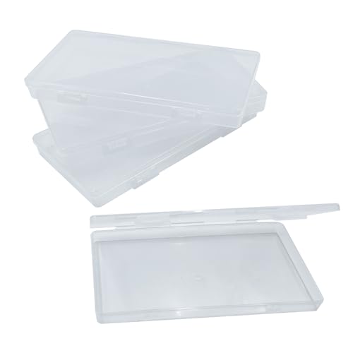 WYAN 4 Stück Aufbewahrungsboxen, klare Kunststoffperlen Aufbewahrungsbehälter Box von WYAN
