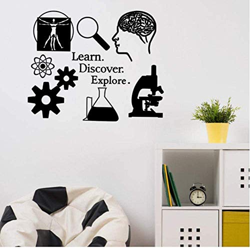 Wall Stickers Science Wall Decals/Learning. Find. Explore. / Science Classroom School Vinyl Sticker, Science Mural 51X42Cm von WYFCL