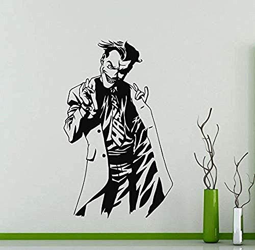 Wandaufkleber Kreative Berühmte Filmfigur Joker Muster Wandaufkleber Vinyl Home Room Art Special Dekor S Superheld 42X69Cm von WYFCL