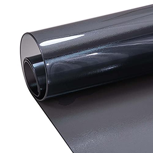 WZRIOP Bodenschutzmatte Unterlegmatte Schutzmatte PVC-Tischdecke, langlebig, wasserdichte klare Matte, 1,5 mm Schwarze rechteckige klare abwischbare Tischdecke(Size: 60x110cm/23.62x43.31in) von WZRIOP