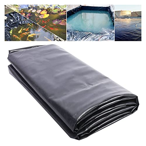 HDPE Teichfolie Fisch und Pflanzenfreundlich, UV- und witterungsbeständig, Schwimmteich Folie Gartenteich Teichplane schwarz, Garten- und Teichzubehör ( Color : Schwarz , Size : 8x10m/26.2x32.8ft ) von WZYJLyds