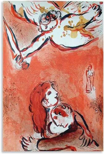 Berühmte Marc Chagall Poster Abstrakte ästhetische Wandkunst Marc Chagall Leinwandgemälde Marc Chagall Drucke für Wohnkultur Bild 50x70cmx1 Kein Rahmen von Waeta Rnvzx