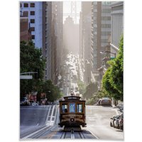 Wall-Art Poster "Cable Car San Francisco", Städte, (1 St.) von Wall-Art