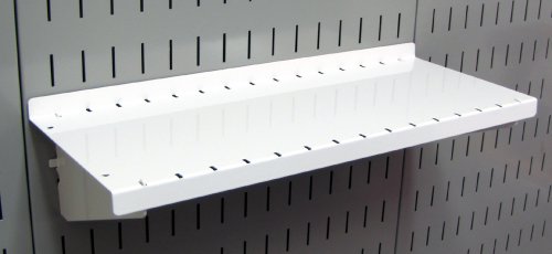 Wall Control Pegboard Shelf 6in Deep Pegboard Shelf Assembly Pegboard and Slotted Tool Board – White von Wall Control