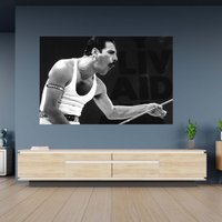 Wandtattoo Freddie Mercury Poster Selbstklebend Kunst Aufkleber Wandbild von WallArtsOnline