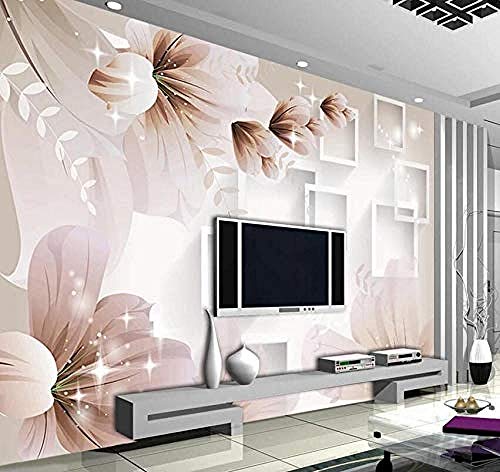 Abstrakte Blumenkasten-Muster-Wandbilder Tapete wandpapier fototapete 3d effekt tapeten Wohnzimmer Schlafzimmer kinderzimmer-400cm×280cm von Wallpaper-3D-XYM