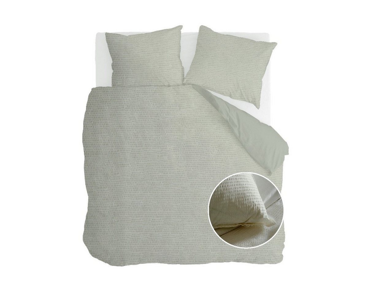 Bettwäsche Bettwäsche Basic & Tough Teegrün - 200x220 cm, Walra, Teegrün 100% Baumwolle Bettbezüge von Walra