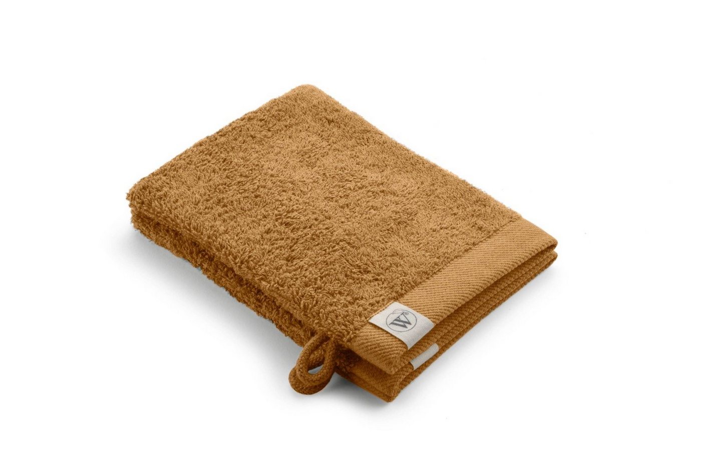 Walra Handtuch Waschhandschuh Remade Cotton Cognac - 2x 16x21 cm, Baumwolle (1-St) von Walra