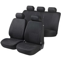 Walser Autositzbezug DotSpot Premium Komplett-Set grau schwarz Sitzbezüge von Walser