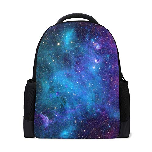 Galaxy Stars Abstrakter Weltraumreisen-Rucksack für Schule Büchertasche Galaxy Spiral Planet Causal Daypack Outdoor Business Wanderrucksäcke Camping Schultertaschen für Studenten Frauen Herren von Wamika