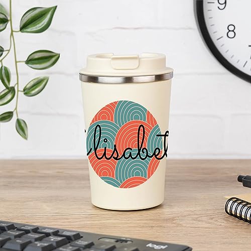 Wanapix | Personalisierter Thermosbecher 350 ml | Kaffeebecher mit Name | Coffee to go | BPA-fre | Rostfreier Stahl | Japan von Wanapix