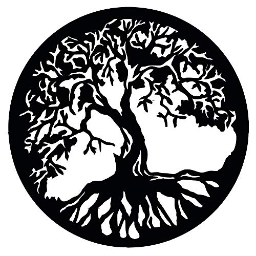 WANDKIND Baum des Lebens - Yggdrasil - Wandaufkleber Wandtattoo Tree of Life Sticker Aufkleber - erhältlich in vielen Farben (Schwarz, 100 x 100 cm) von WandFactory