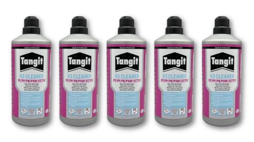 Tangit KS Cleaner Spezial Reiniger flüssig für Kunststoff-Schweißverbindungen (5x 1 Liter) von Wandbreite