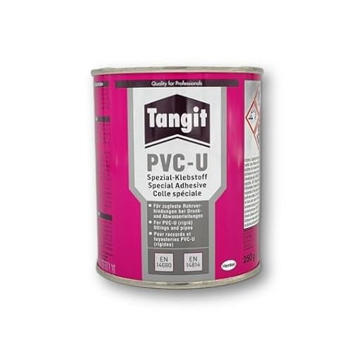 Tangit PVC-U Spezial Klebstoff für Rohrverbindung bei Druck- und Abwasserleitungen (250g / 1 Stück) von Wandbreite