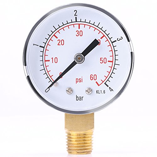 Verrückter Verkauf Mini-Manometer für Kraftstoff Luft Öl oder Wasser 0-4bar/0-60psi NPT von Wandisy