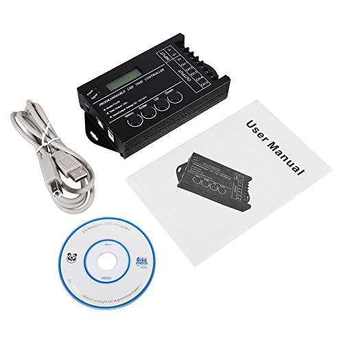 Verrückter Programmierbare Zeit-LED-Steuerung - DC12V 24V 20A 240W Multifunktions-LED-Timer-Dimmer-Steuerung Einstellbar mit CD-USB-Kabel von Wandisy