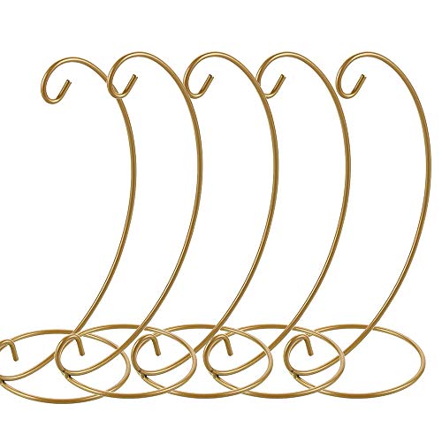 Wankd Ornament-Ständer, 5 Stück Spirale Ornament Display-Stand-Rack-Halter für hängende Glaskugel Air Plant Terrarium Hexe Ball Christbaumkugel und Home Wedding Dekoration (Gold) von Wankd