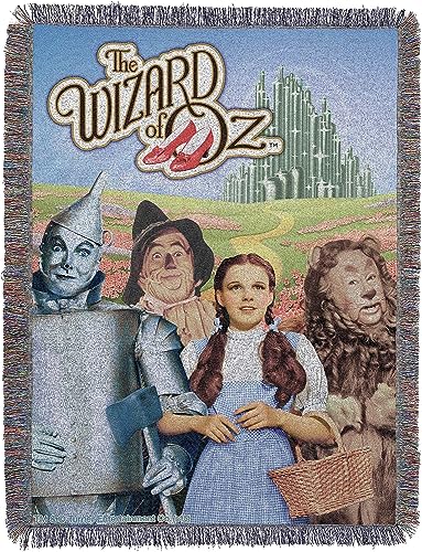 Warner Brothers Wizard of Oz, gewebter Wandteppich, Überwurf, 122 x 152 cm, Mehrfarbig von Northwest
