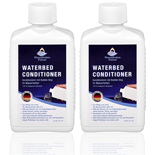 Wasserbetten-Palast 2X 250ml Wasserbett Konditionierer Conditioner - Wasserbett-Zubehör für Softside Hardside von Wasserbetten-Palast