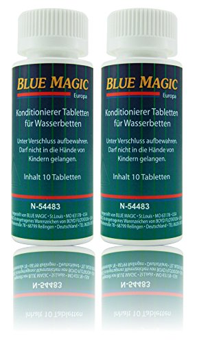 Blue Magic Conditioner Konditionierer Tabletten Tabs Wasserbett Schlauchsystem Kissen 20 Stück von Wasserbetten1a