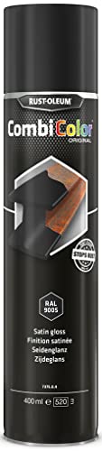 Rust-Oleum CombiColor Original Spray - Einschichtig für Metallschutz direkt auf Rost, Grundierung und Deckschicht in einem - 400ml (Schwarz Seidenglanz RAL9005) von Watco