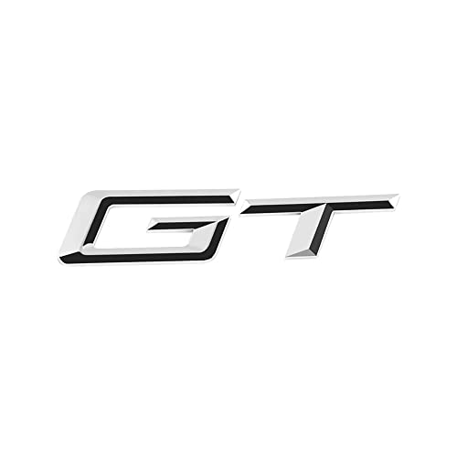 Watsky 3D Auto Chrom Kofferraum Badge,für GT zurück Emblem Logo Schriftzug Aufkleber Zubehör,A von Watsky