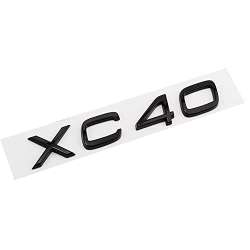 Watsky 3D Auto Chrom Kofferraum Badge,für Volvo XC40 XC60 XC90 zurück Emblem Logo Schriftzug Aufkleber Zubehör,A von Watsky