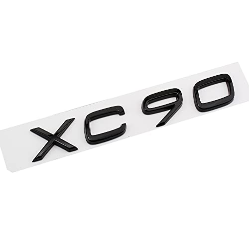 Watsky 3D Auto Chrom Kofferraum Badge,für Volvo XC40 XC60 XC90 zurück Emblem Logo Schriftzug Aufkleber Zubehör,D von Watsky