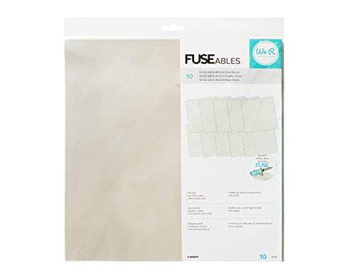 We R Memory Keepers - Fuse Klare Bögen (10er Packung), 30.5 x 0.4 x 30.5 cm von We R Memory Keepers