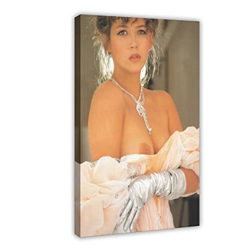 WeBert Schauspielerin Sophie Marceau 6 Leinwandposter Schlafzimmer Dekor Sport Landschaft Büro Zimmer Dekor Geschenk Rahmenstil 30 x 45 cm von WeBert