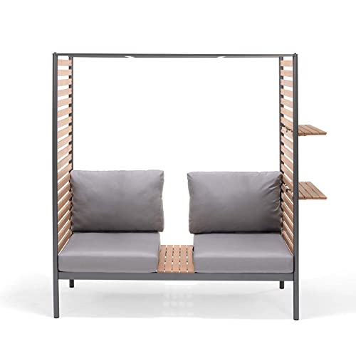 Webavita Balkonlounge Zweisitzer Seitenwänden 169 x 170 x 77cm - FSC Mix 70% von Webavita