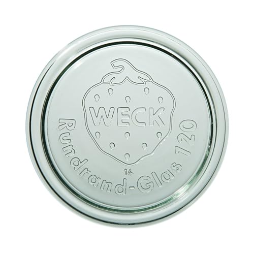 WECK-Deckel 120 mm 6 Stück | Zum Einkochen von Konserven, Säften, luftdichtes Aufbewahren von trockenen Zutaten | Für WECK-Gläser von Weck