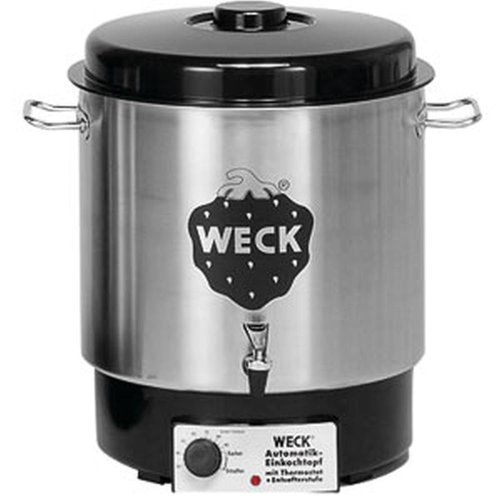 WECK Glühweintopf / Einkochautomat WAT 24A (Einkochtopf aus Edelstahl, Heißwasserspender, Glühweinkocher, 35cm, 30 L, 230V, 1800 W) 6832 von Weck