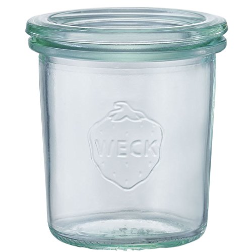 Weck Mini-Sturzglas 140 ml, ohne Ringe und Klammern, 12 stücke von Weck