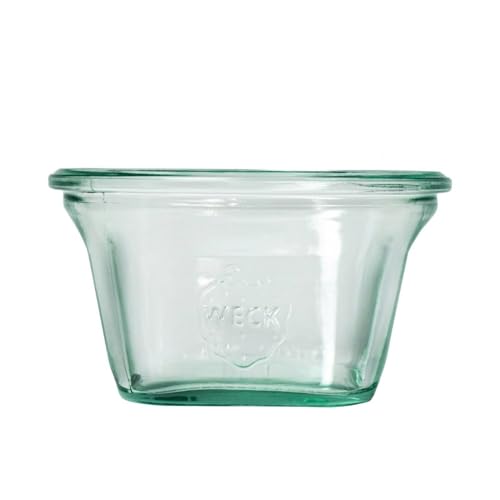 Weck Quadro 290 ml 6-teiliges Glas zum Einmachen von Konserven, Säften, luftdichtes Aufbewahren von trockenen Zutaten von Weck
