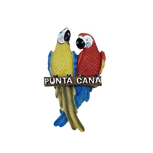 3D-Kühlschrankmagnet Punta Cana Dominica Papagei Reiseaufkleber Souvenirs Home & Kitchen Dekoration Dominica Kühlschrankmagnet aus China von Wedare Magnet Souvenir