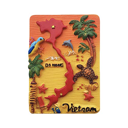 3D Vietnam Nha Trang Kühlschrankmagnet Touristische Souvenirs Harz Magnetische Aufkleber Kühlschrankmagnet Home & Kitchen Dekoration aus China von Wedare Magnet Souvenir