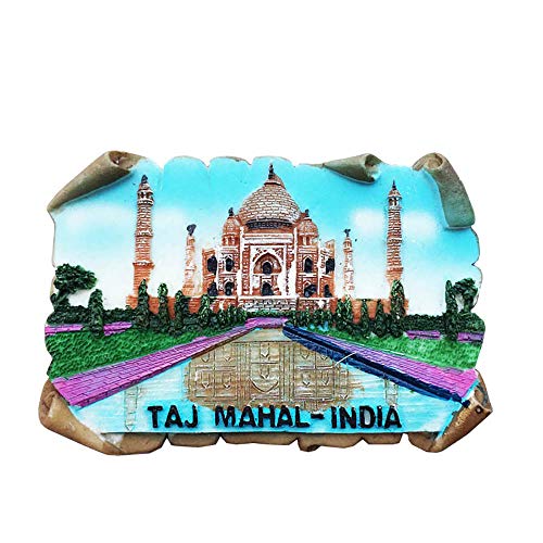 Indien Taj Mahal 3D-Souvenir-Kühlschrankmagnet, Geschenk, handgefertigt, Heim- und Küchendekoration, Indien Kühlschrankmagnet-Kollektion von Wedare Magnet Souvenir