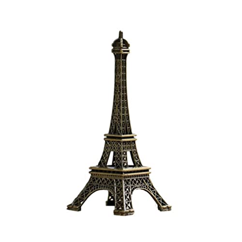 Weduspaty Eiffelturm Ornament Mini Metall Eiffelturm Modell Figur für Souvenirs Kuchen Tischdekoration, Geschenke, Party Mini Dekorative Paris Eiffelturm Figur Tischdekoration 18cm von Weduspaty