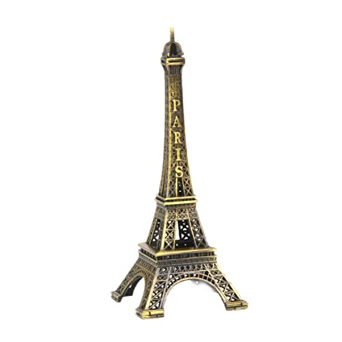 Weduspaty Eiffelturmstatue, 10 cm Eiffelturmmodell, Mini Dekorative Pariser Eiffelturm -Figur -Tischdekoration, Mini -Metall -Eiffelturm -Modell, Vintage Eiffelturm von Weduspaty