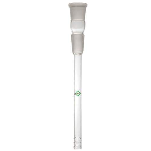 Weedness Bong Glas Chillum Diffuser 18,8 mm Schliff 17 cm - Shillum Zubehör Kopf Adapter Aufsatz Steckchillum Kupplung von Weedness