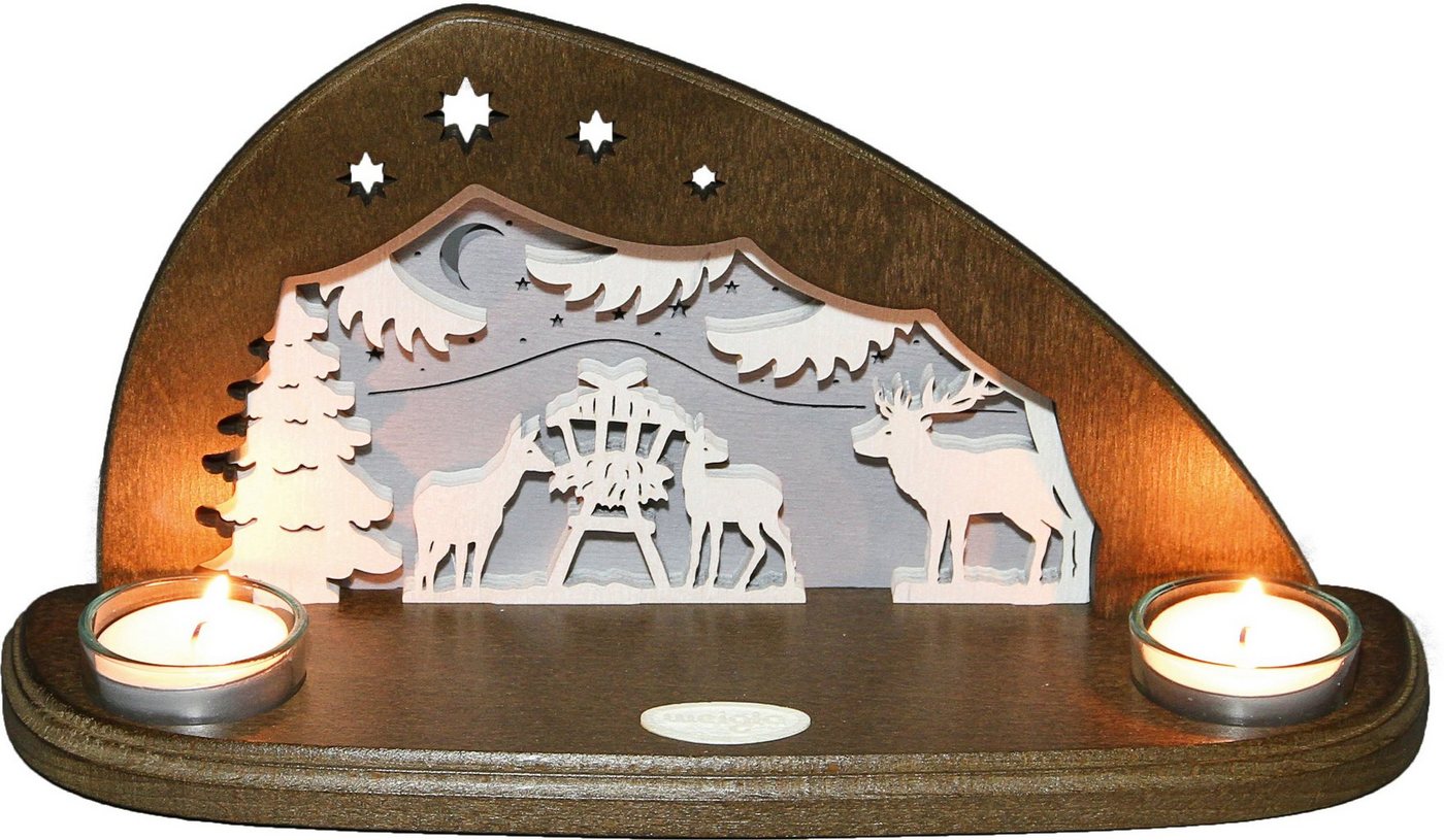 Weigla Teelichthalter Waldtiere, Weihnachtsdeko von Weigla