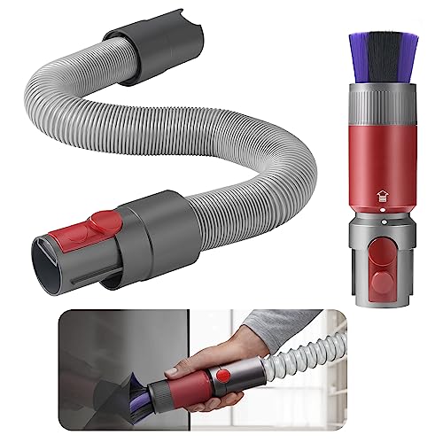 Dyson Staubsauger, Weiche Bürste, Nicht Markierender Bürstenschlauch, Geeignet für Dyson V7/V8/V10/V11/V15 Ersatzteile, Kratzfreie Staubbürste Mit Flexibler Fugendüse von Weigudoc