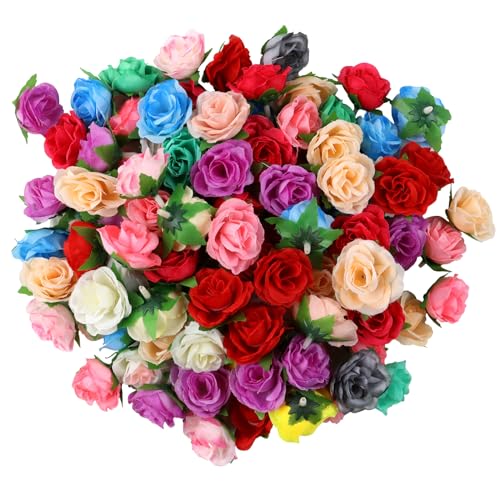 Wekuw Kunstblumen, Blütenköpfe, Künstliche Blütenköpfe Blüten Seidenblumen, Künstliche Nelke Streublumen (Gemischte Farben) von Wekuw