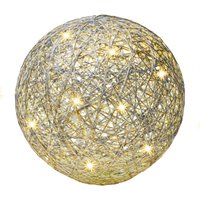 AMARE LED Ball 20 cm silber von Weles