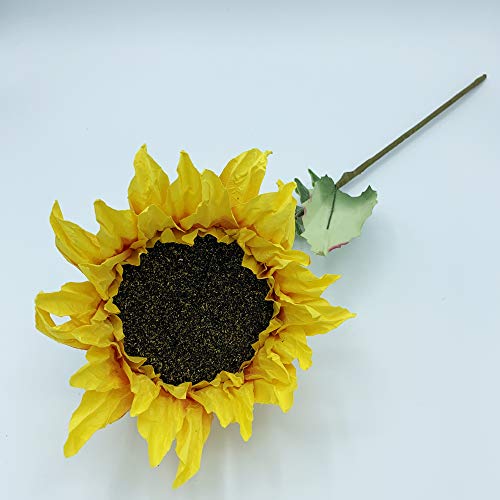 Wellhome Sonnenblumenstrauß in Farbe 56 x 20 cm, gelb 20 cm, einfarbig von Wellhome