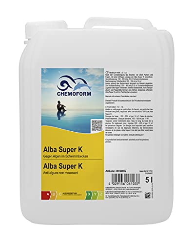 Alba Super K Algizid Algen-Ex Schaumfrei Algen,-Vernichter -Verhütung von Wellsapool